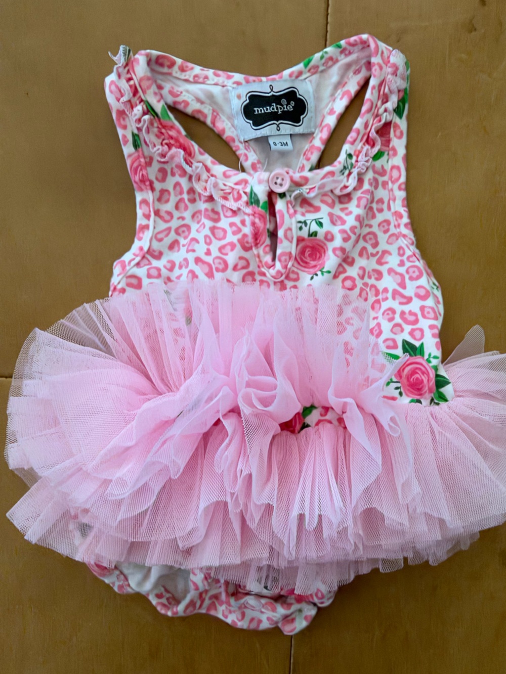 Mud Pie Bamboo Tutu Onesie 0-3M